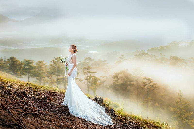 Two-Piece Wedding Outfit